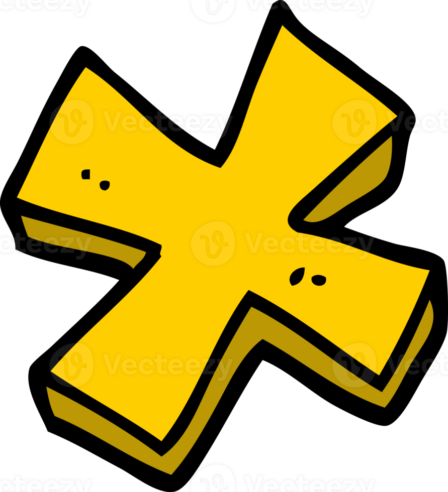 cartoon doodle multiplication symbol png