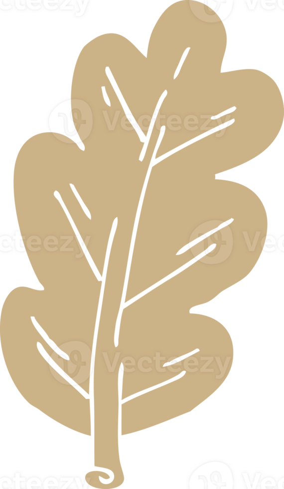 cartoon doodle leaf png
