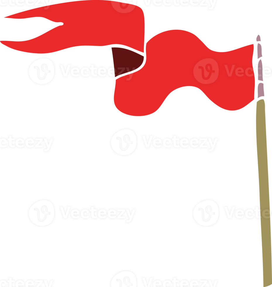 cartoon doodle flag png