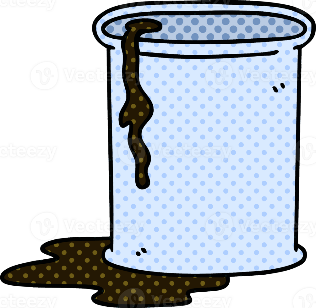 comic book style quirky cartoon barrel of oil png