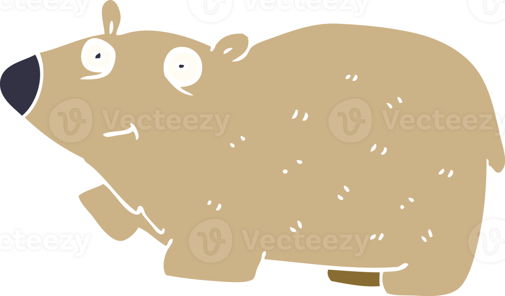 cartoon doodle happy bear png