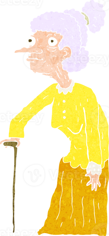 cartoon old woman png