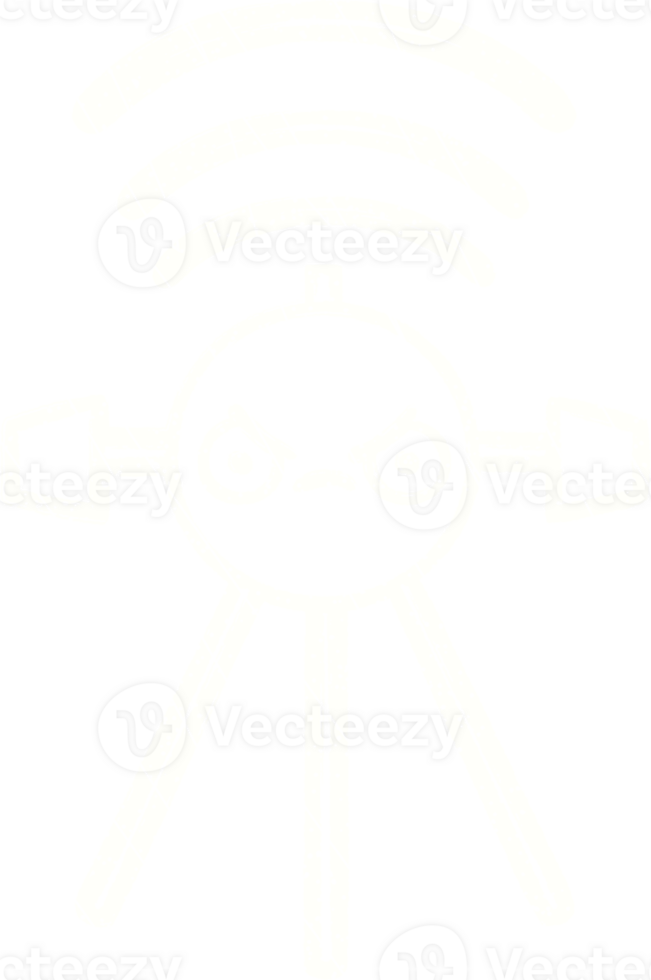 Angry Satellite Chalk Drawing png