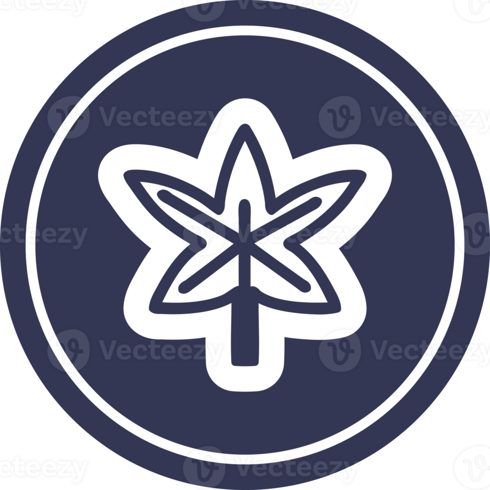 marijuana leaf circular icon symbol png