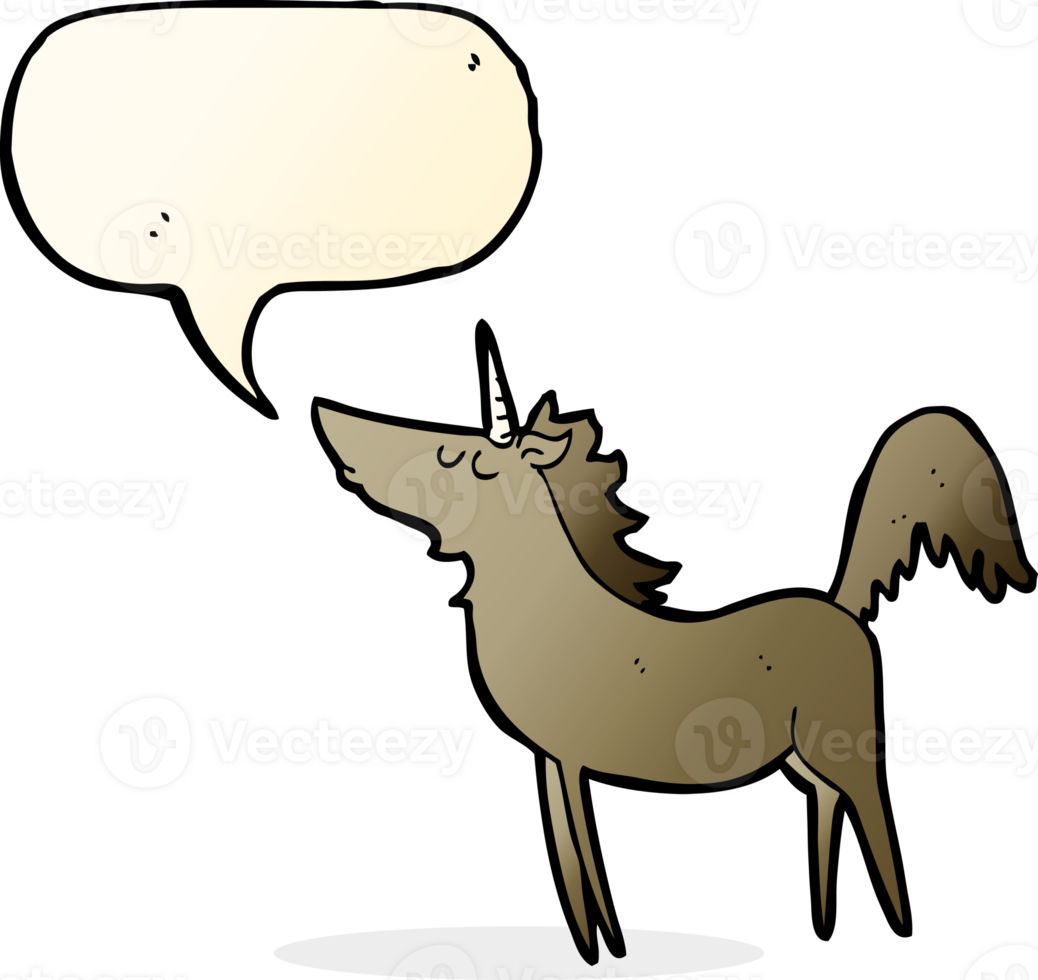 cartoon unicorn with speech bubble png