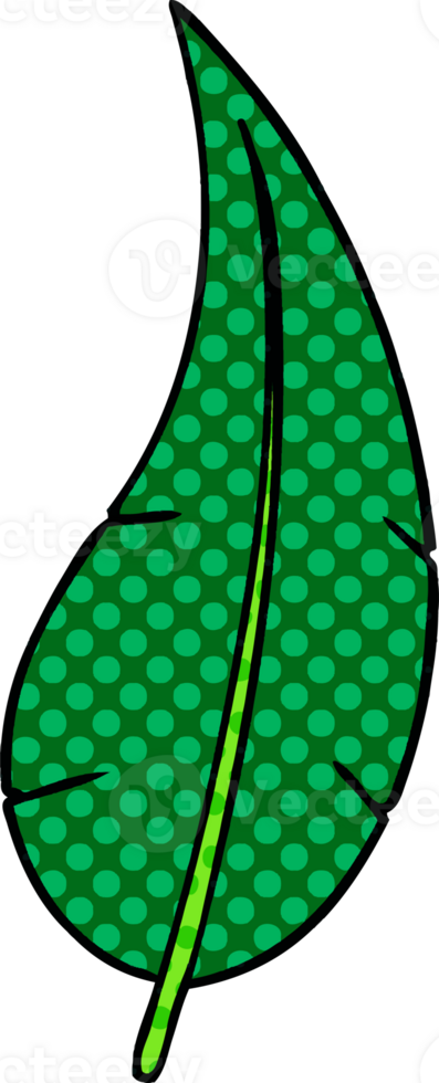 hand drawn cartoon doodle of a green long leaf png
