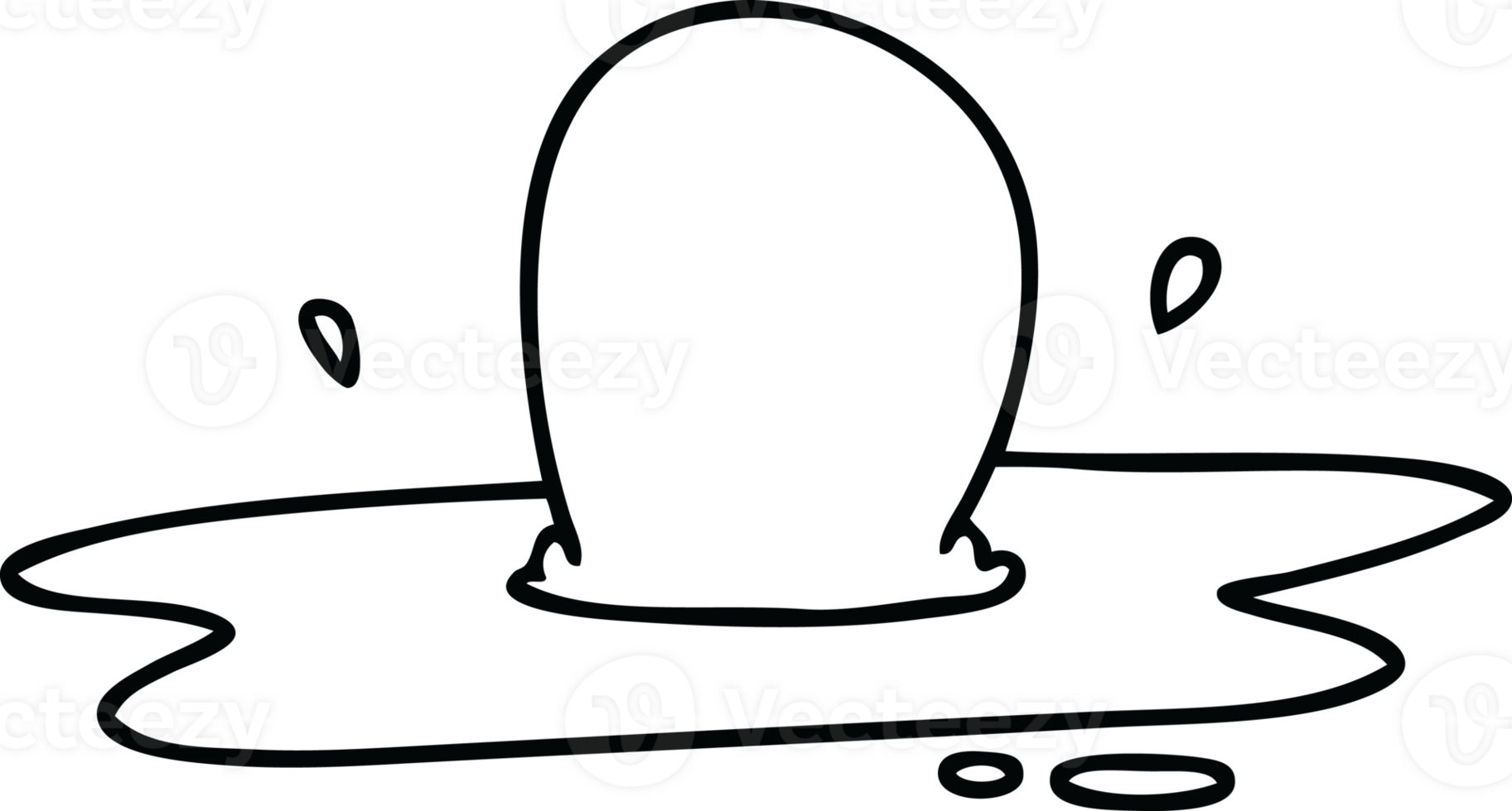 line drawing quirky cartoon fried egg png
