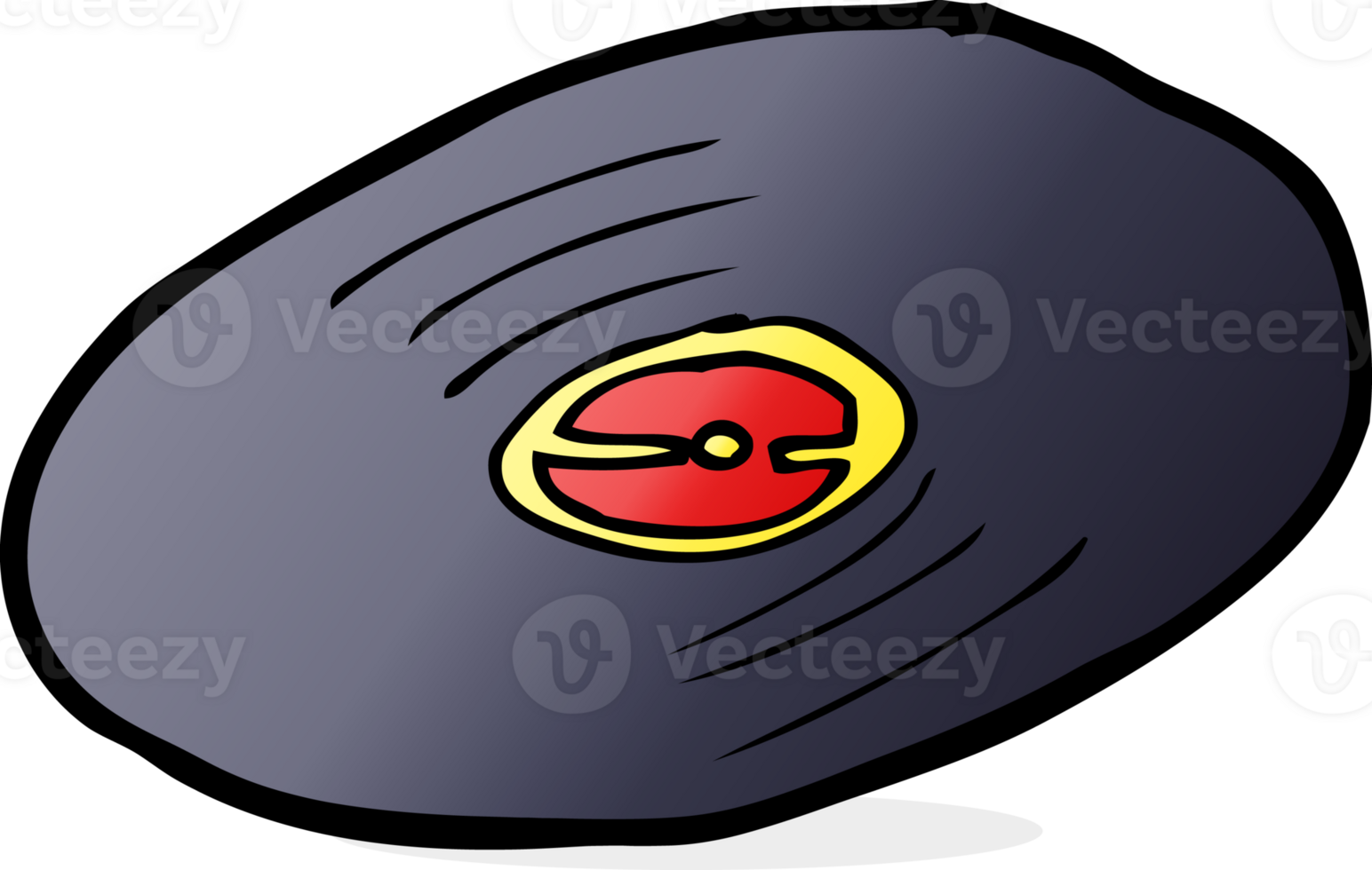 disco de vinilo de dibujos animados png
