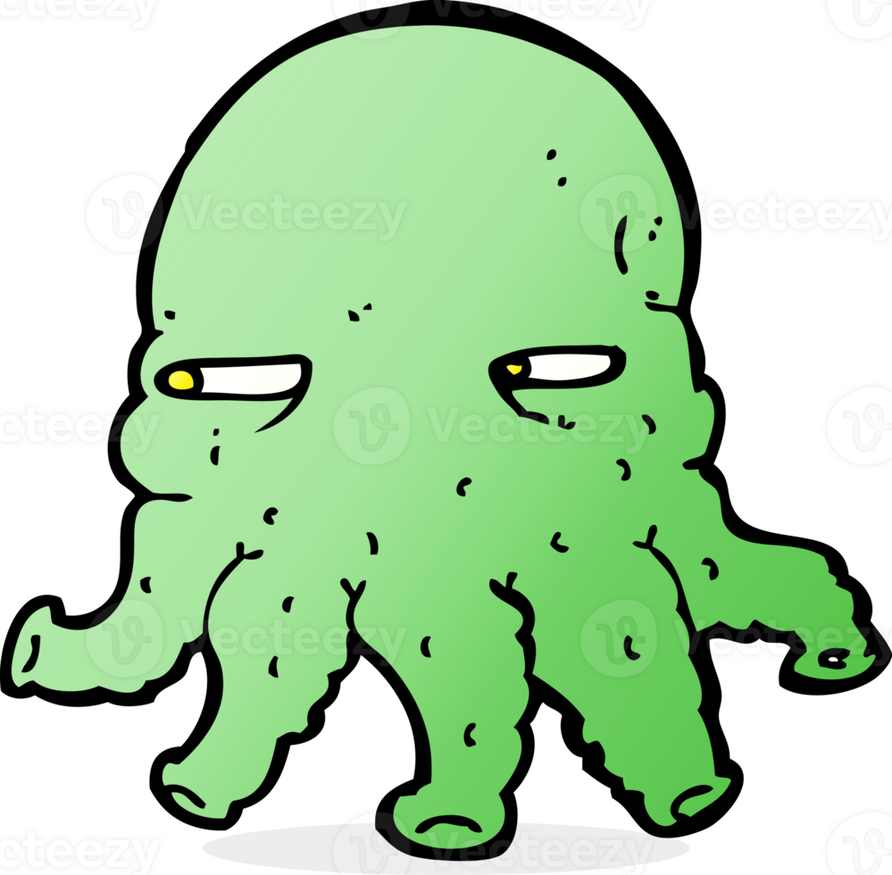 cartoon alien face png