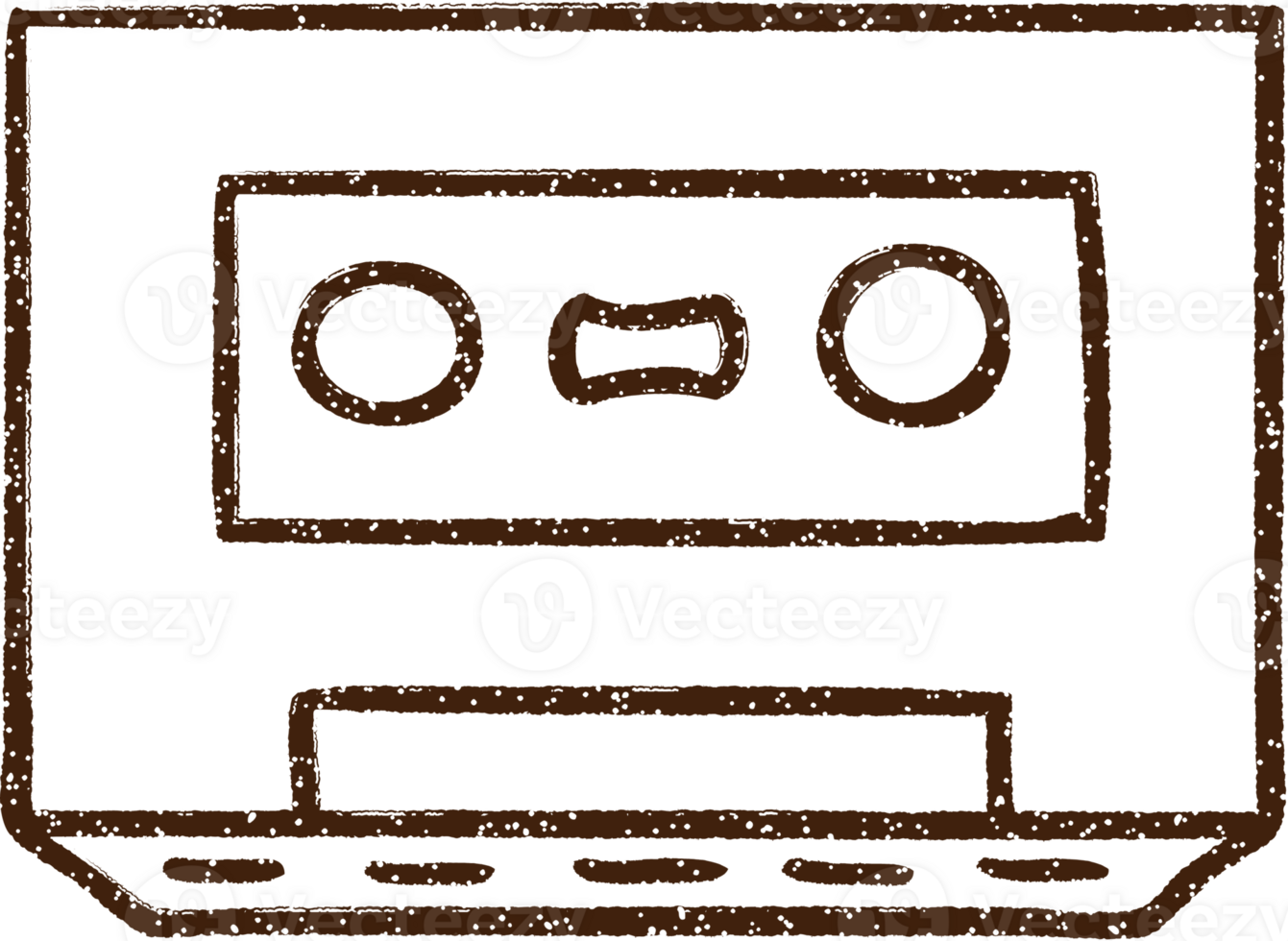 Cassette Tape Charcoal Drawing png