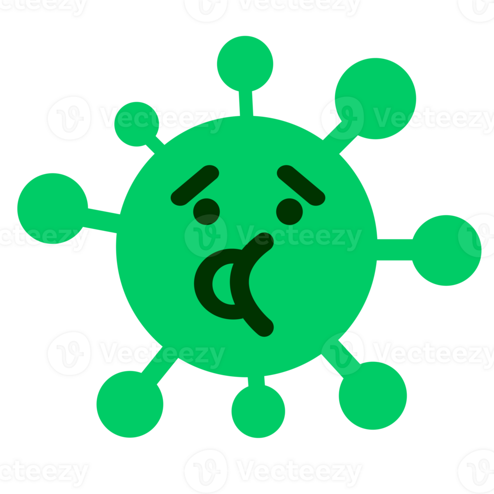 surprised talking virus png
