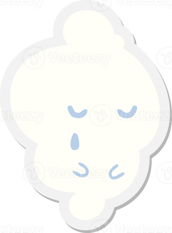 crying ghost sticker 44915169 PNG