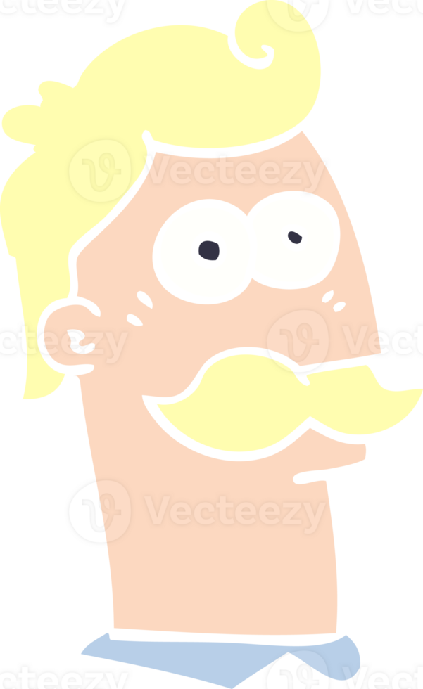 cartoon doodle man with mustache png