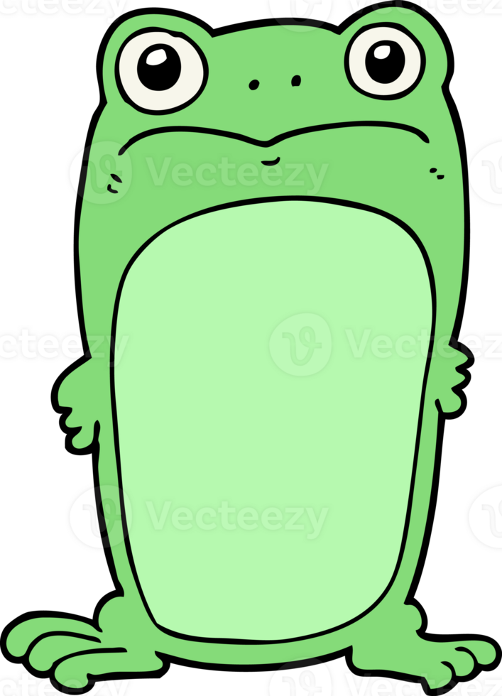 cartoon staring frog png