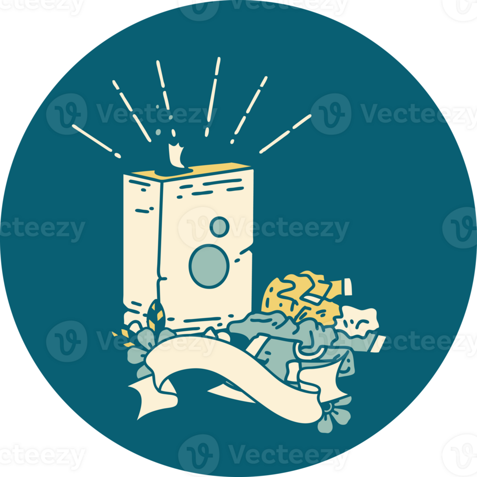icon of a tattoo style detergent and pile of clothes png