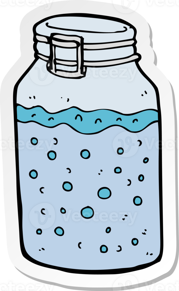 sticker of a cartoon jar png