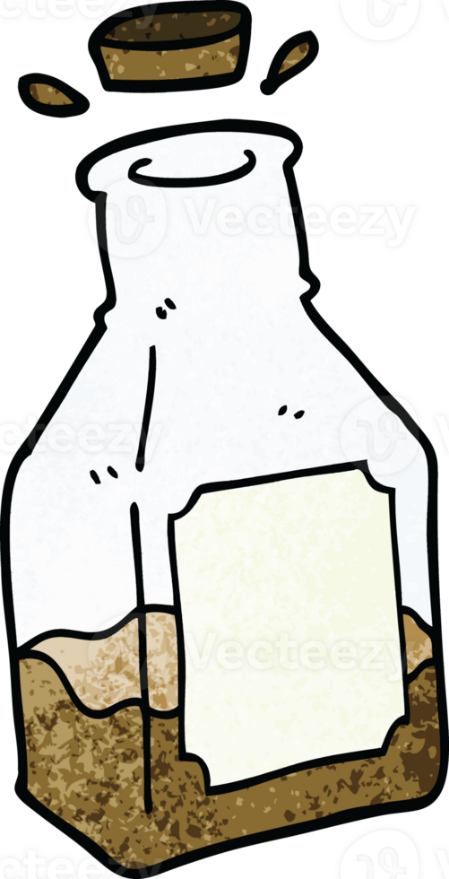 cartoon doodle drink in decanter png