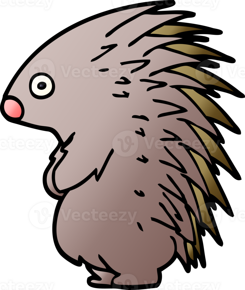 cartoon doodle spiky hedgehog png
