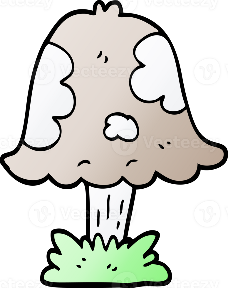 cartoon doodle mushroom png