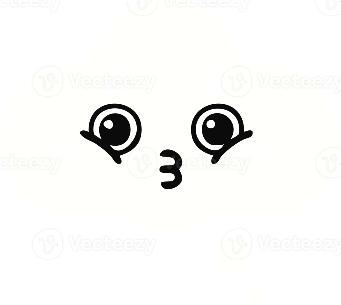 flat color retro cartoon thought bubble png