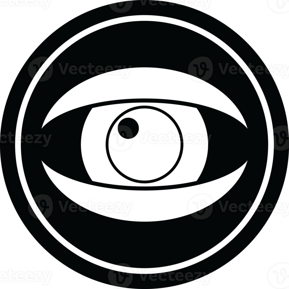 staring eye circular symbol png