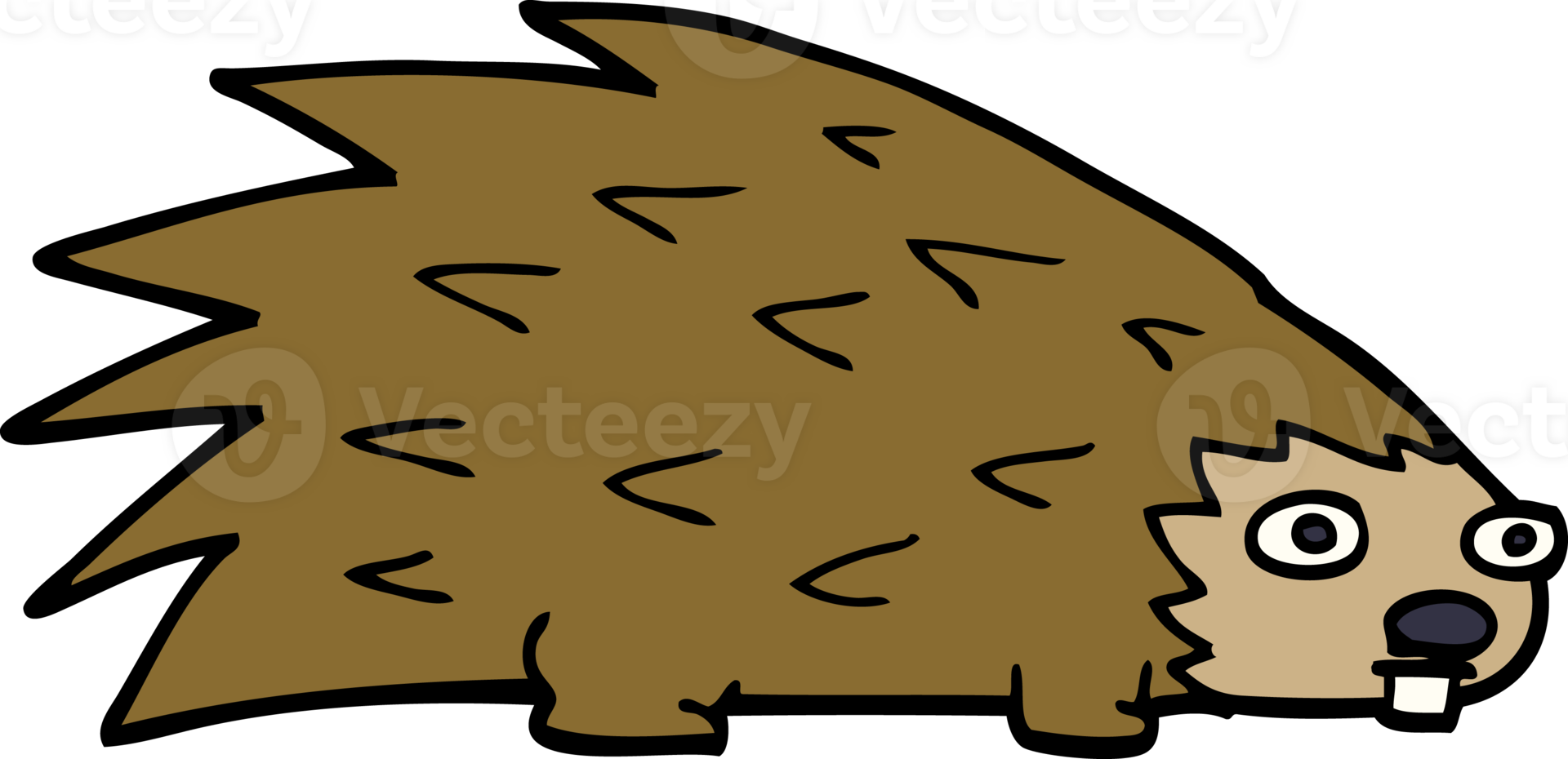 cartoon doodle spiky hedgehog png