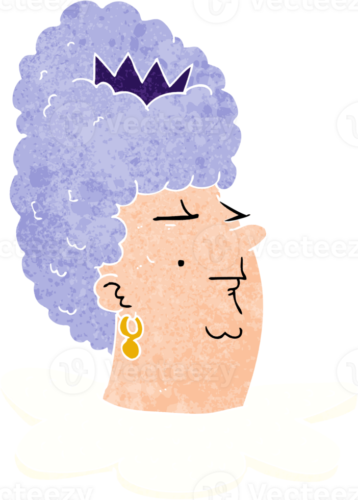 cartoon queen's head png
