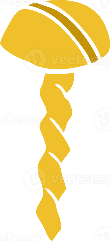 cartoon doodle old brass screw png