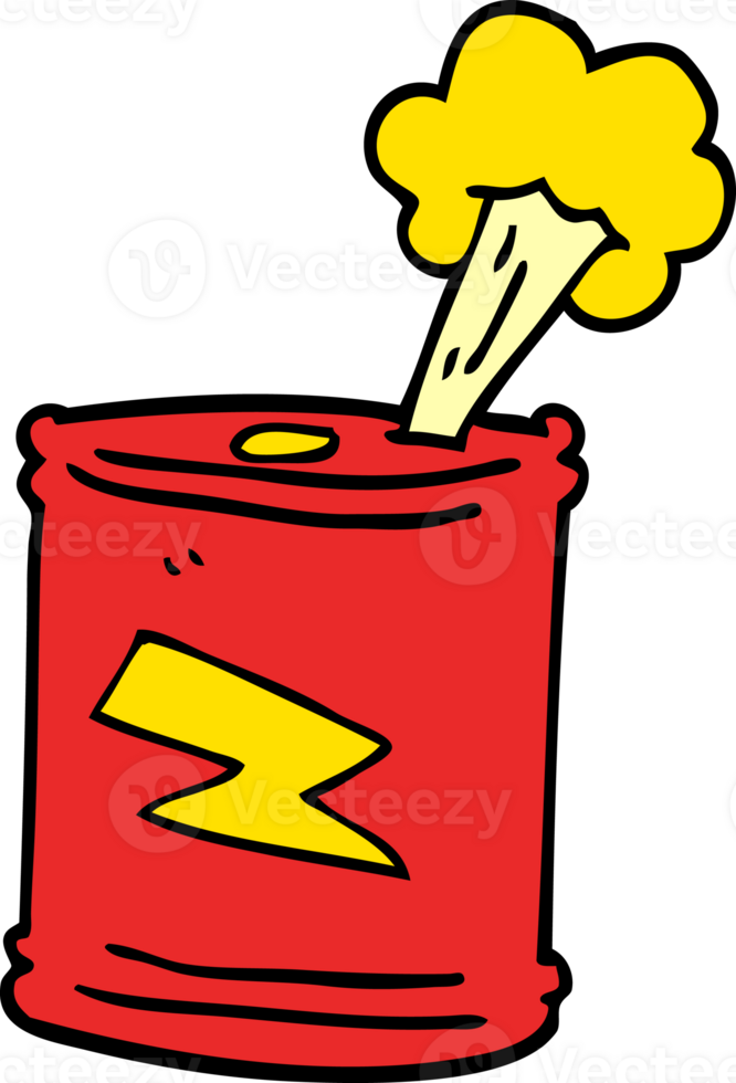 cartoon doodle fizzy drinks can png