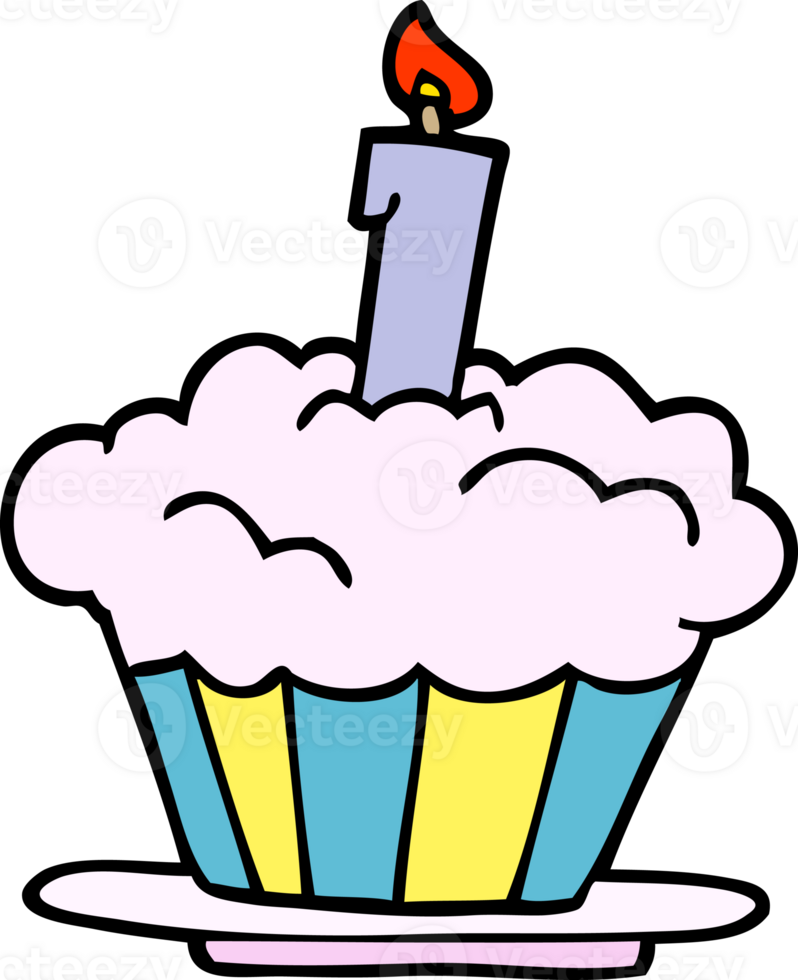 cartoon doodle birthday cake png