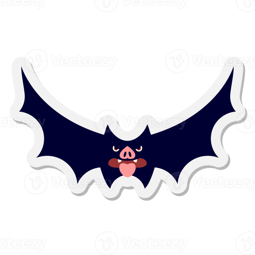 spooky halloween bat sticker png
