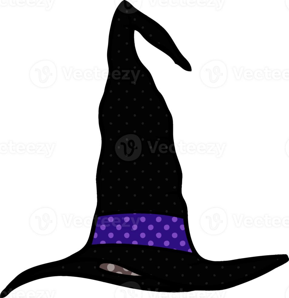 cartoon doodle witch hat png