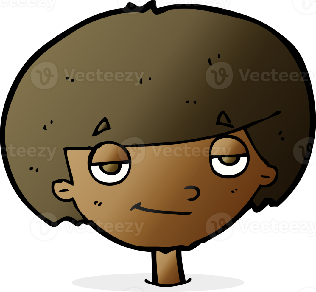 cartoon smug looking boy png