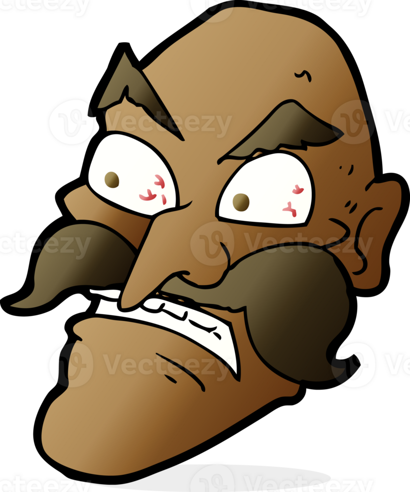 cartoon angry old man png