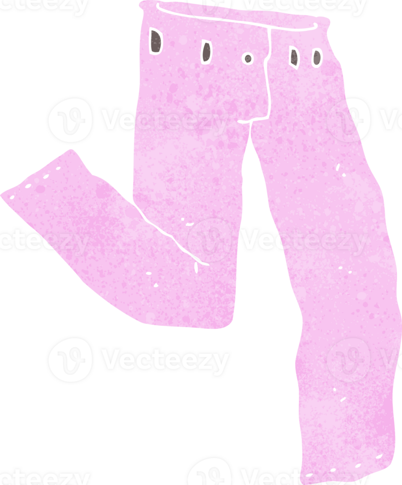 cartoon pair of pink pants png