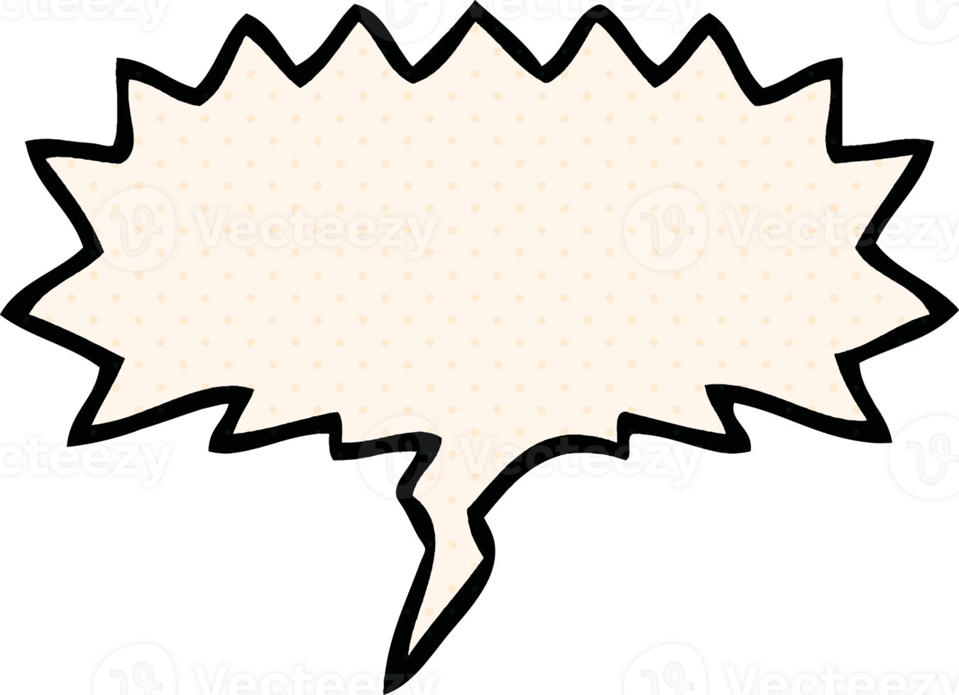 cartoon speech bubble in comic book style with speech bubble in comic book style png