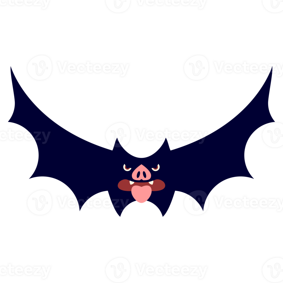 spooky halloween bat png