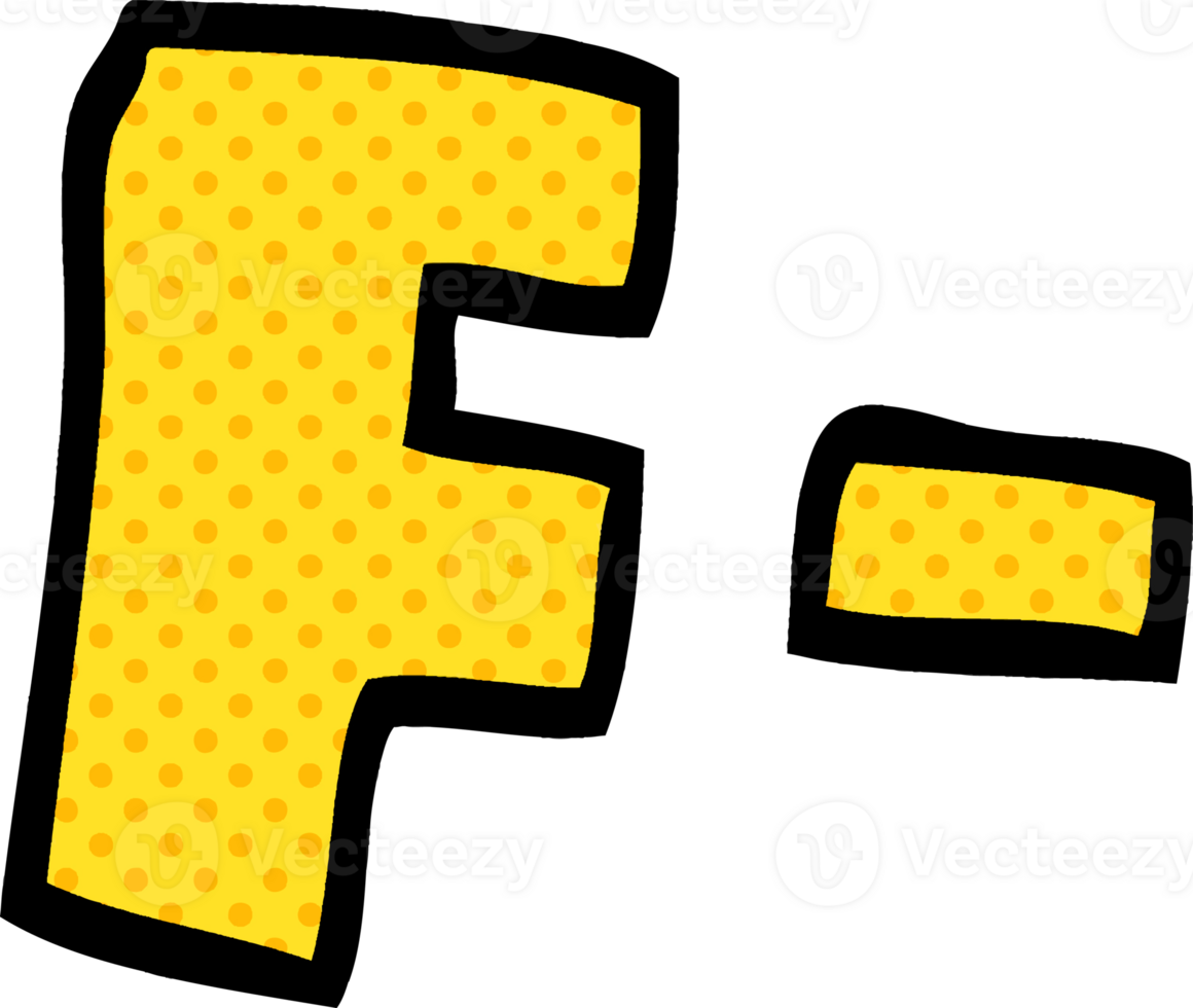 cartoon doodle letter grades png