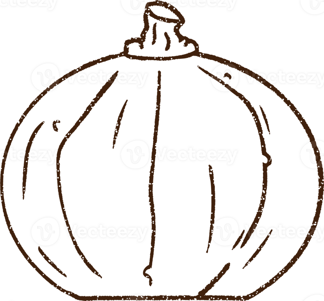 Pumpkin Charcoal Drawing png