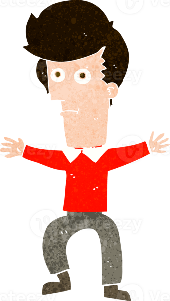 cartoon startled man png