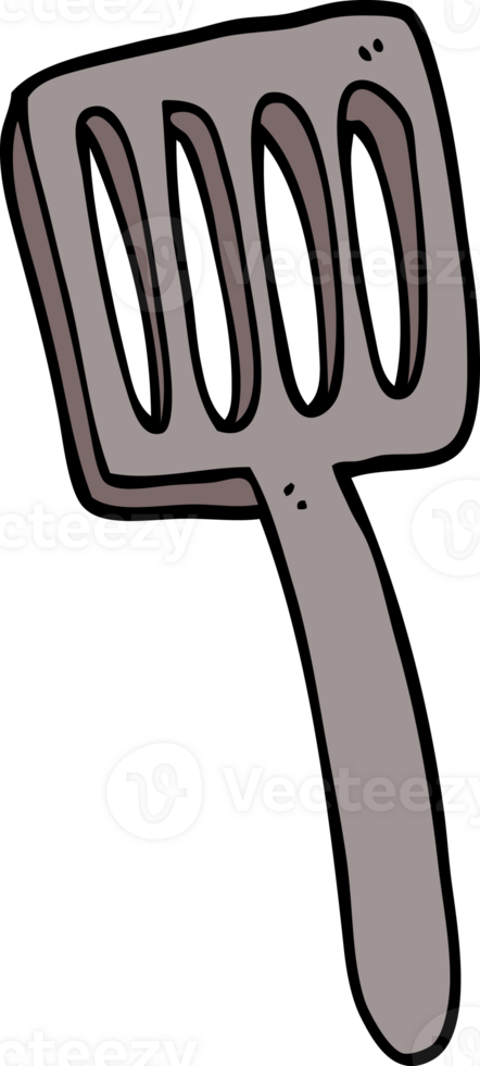 cartoon doodle food spatula png