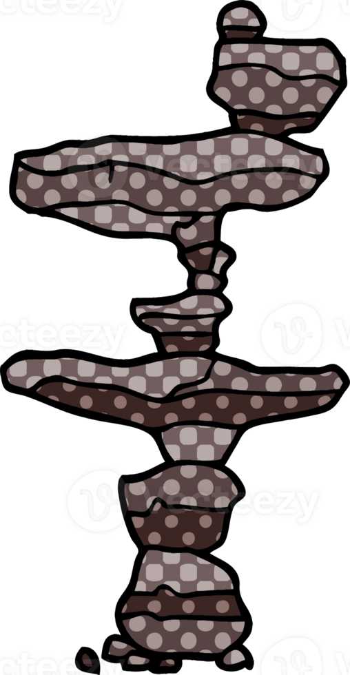 cartoon doodle boulders png