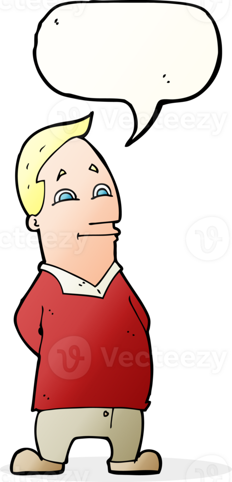 cartoon friendly man with speech bubble png
