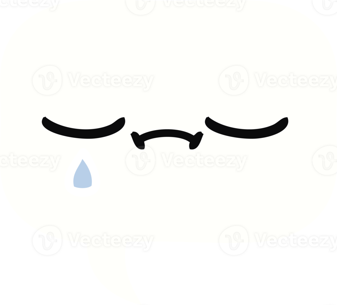 flat color retro cartoon speech bubble png