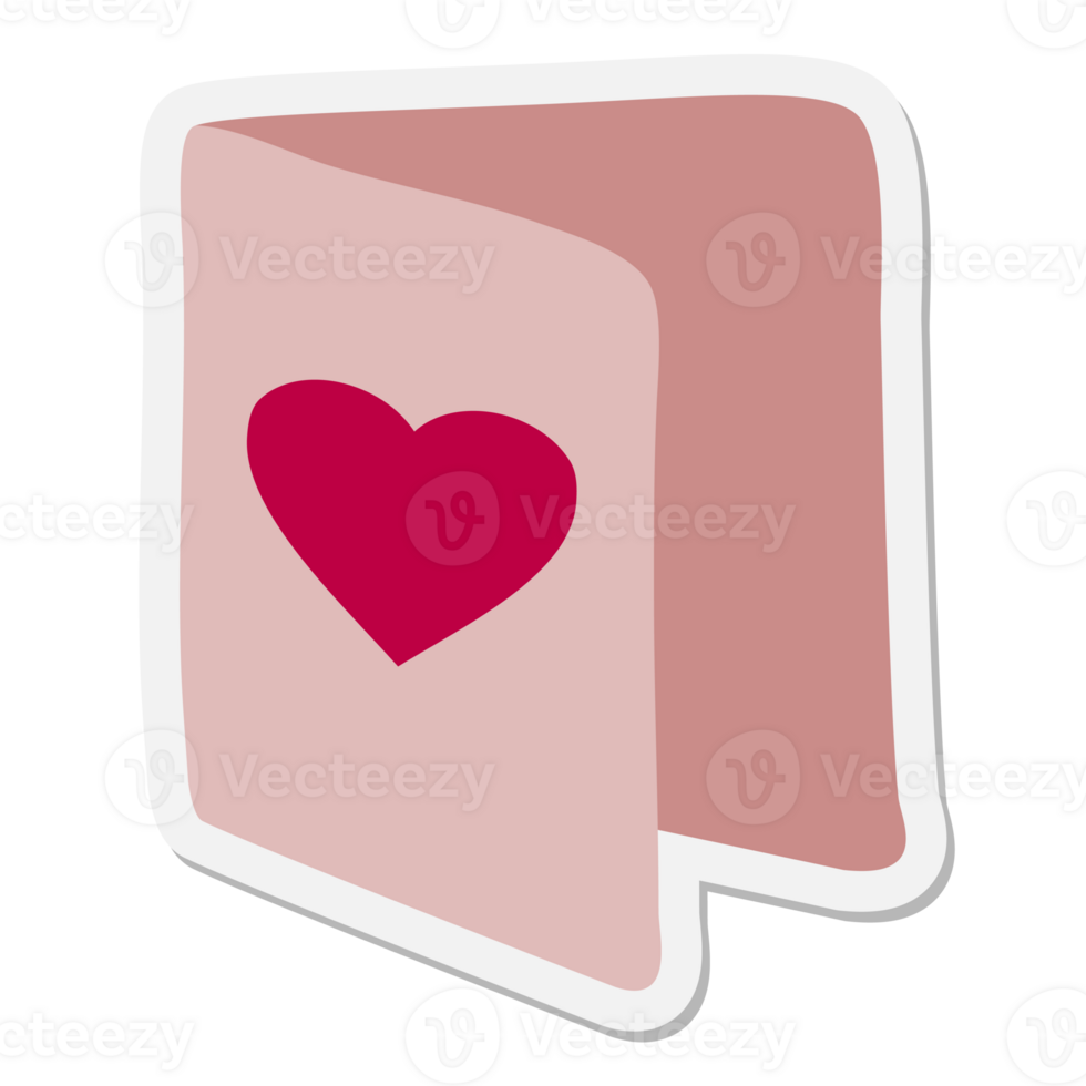 valentine card sticker png
