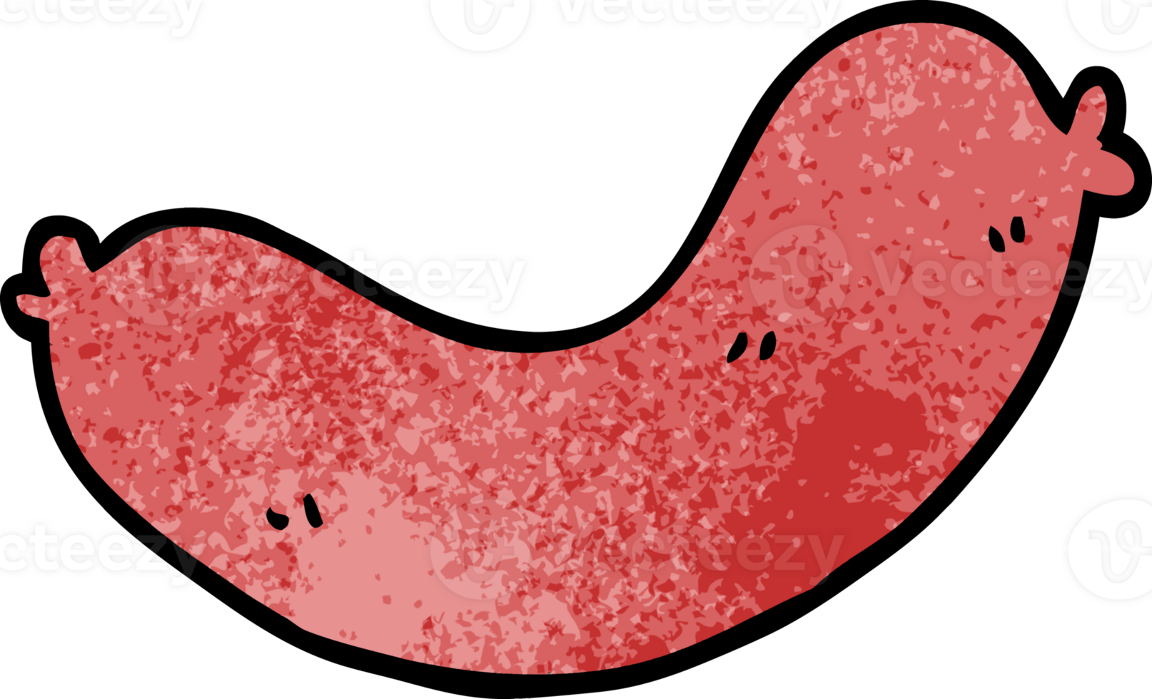cartoon doodle sausages png