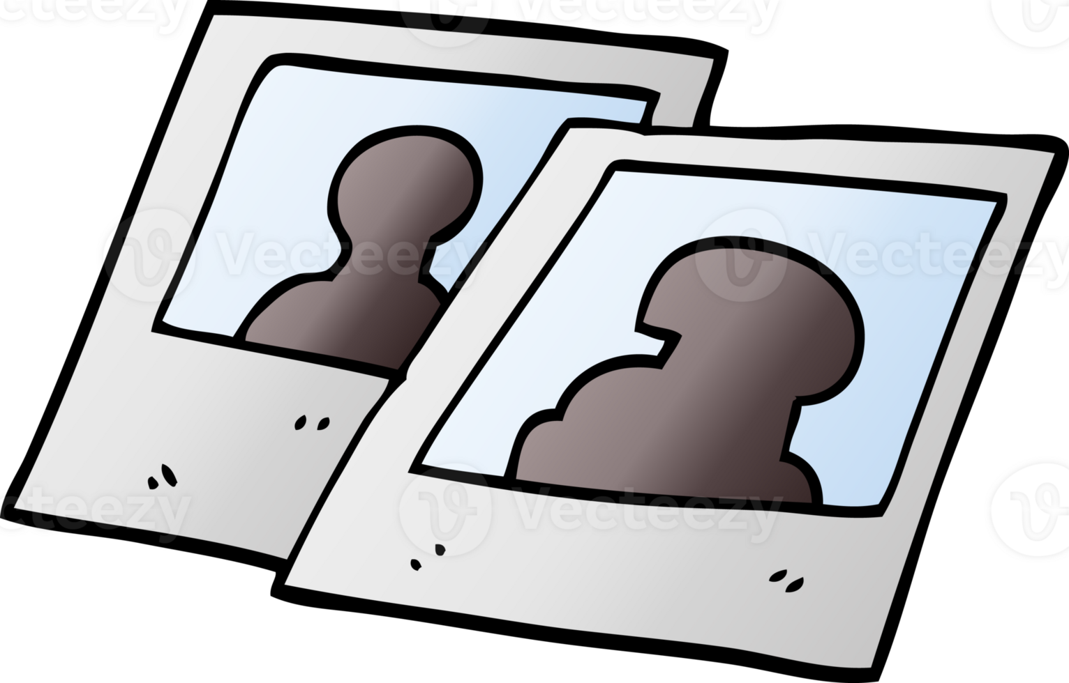 cartoon doodle instant photograph png