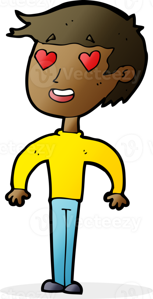 cartoon man in love png