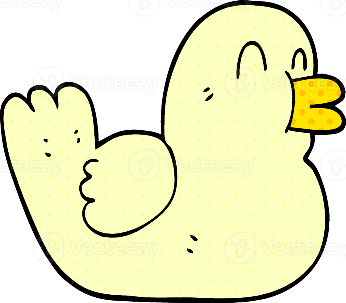 cartoon doodle happy duck png