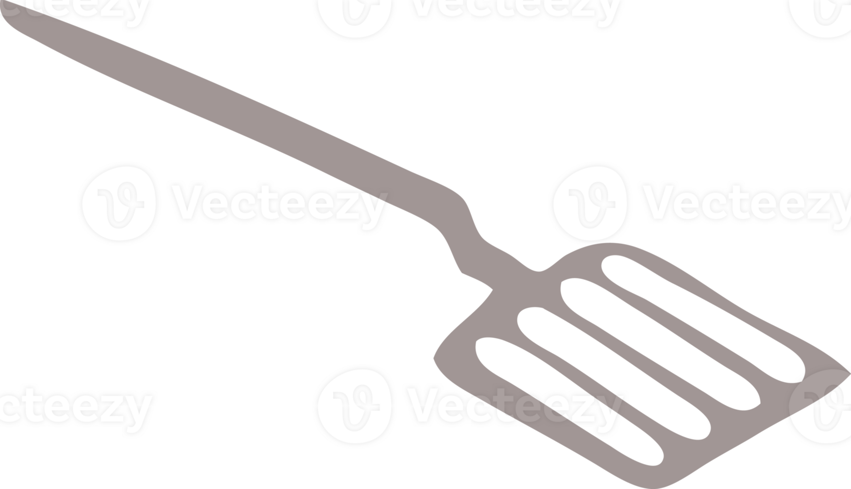 quirky hand drawn cartoon spatula png